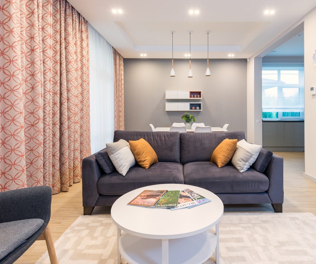 A stylish and clean living area.