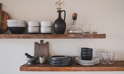 how to build rustic wood shelves floating