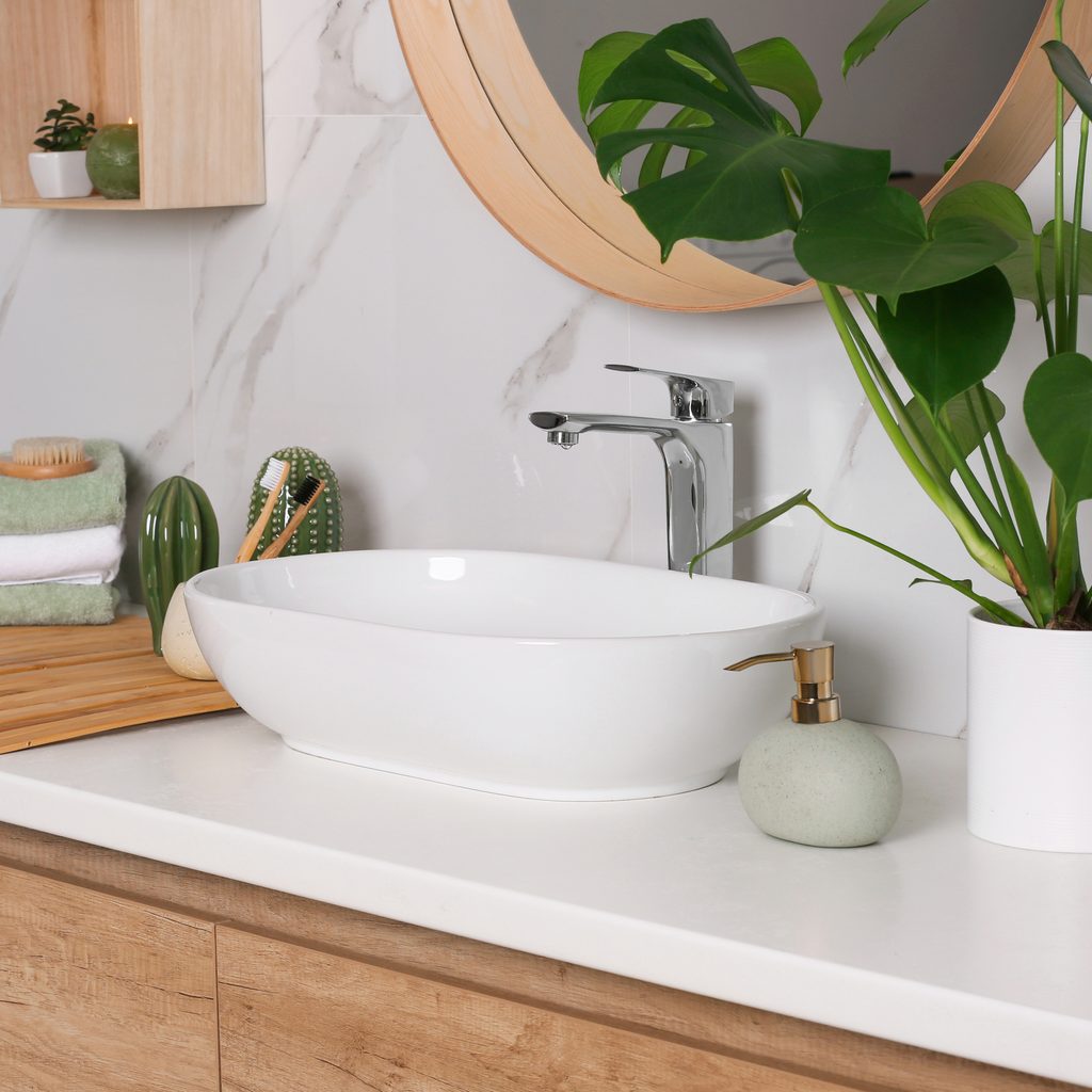 Countertop with stylish sink