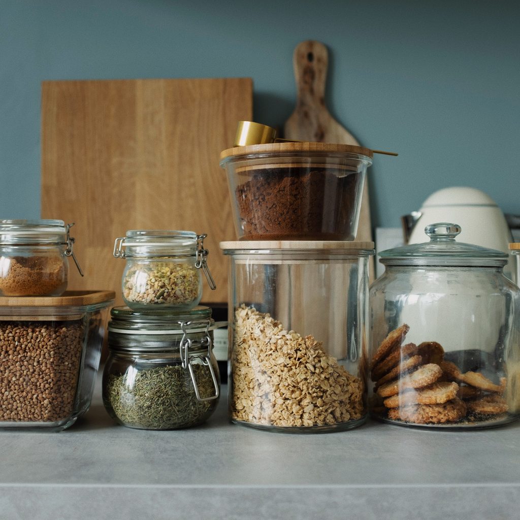 Dry goods in pantry