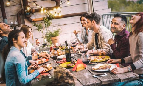 prepare home for hosting parites friends autumn backyard party