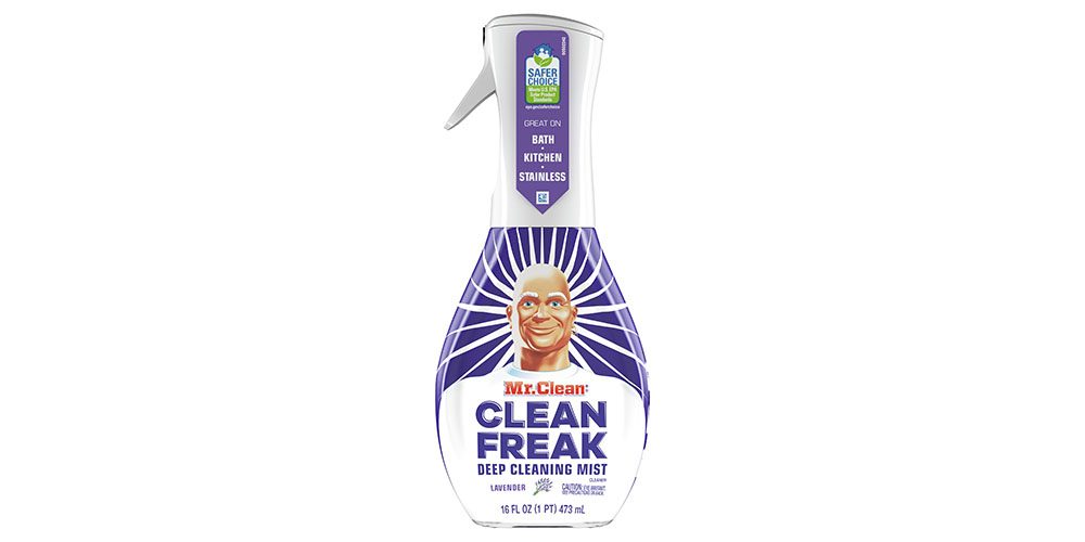Mr. Clean, Clean Freak Deep Cleaning Mist Multi-Surface Spray on a white background.