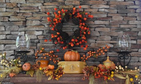 Fall mantel