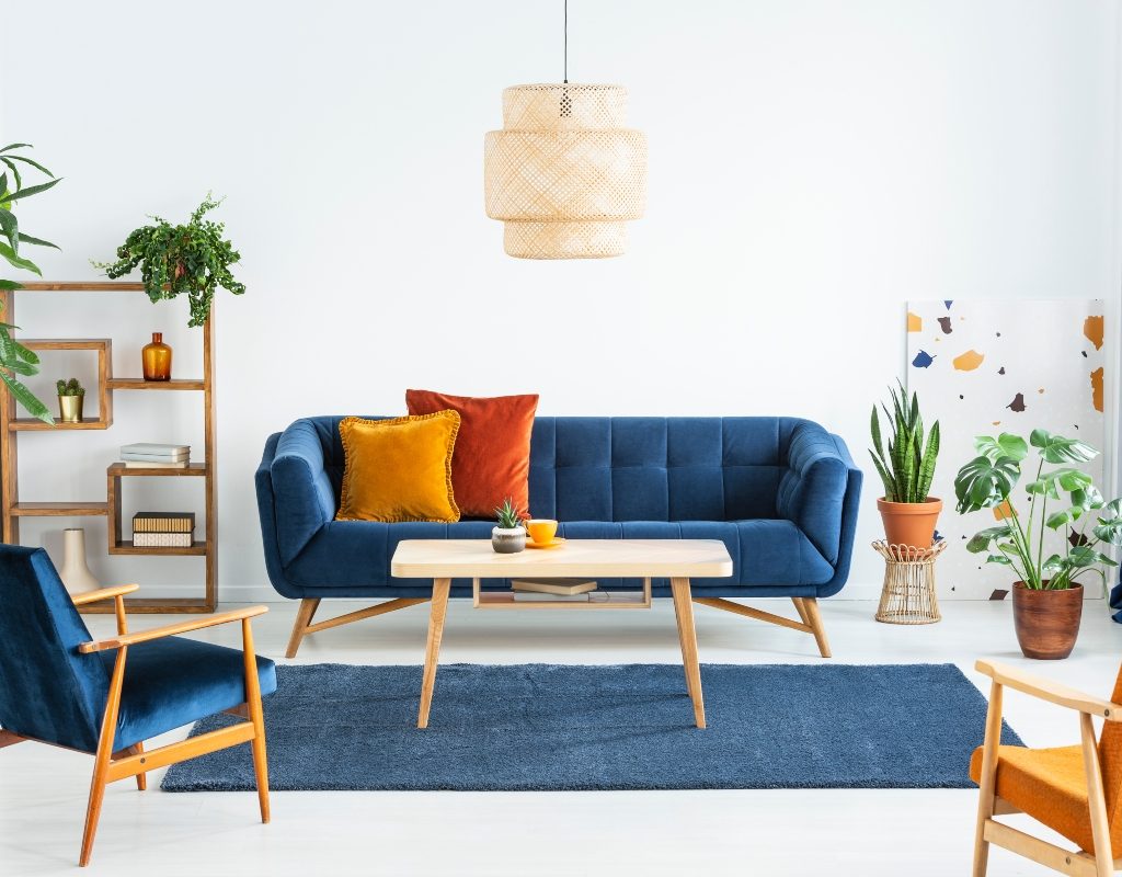 room with multiple colors in the color pallet