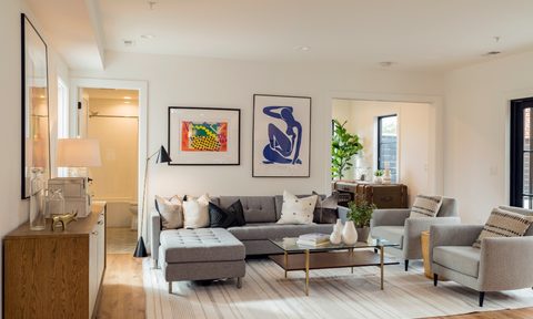 Modern and colorful living room