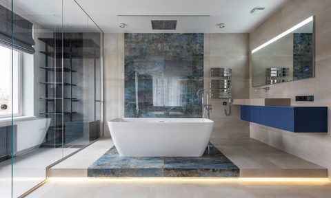 marble bathroom – freestanding tub