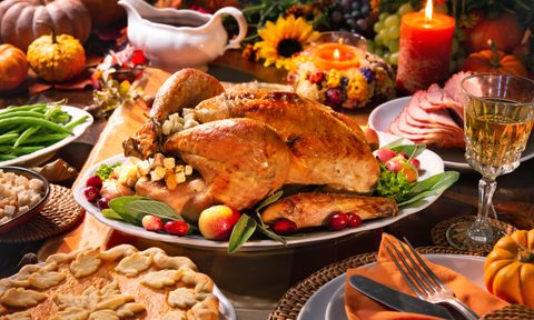 hosting thanksgiving during covid table