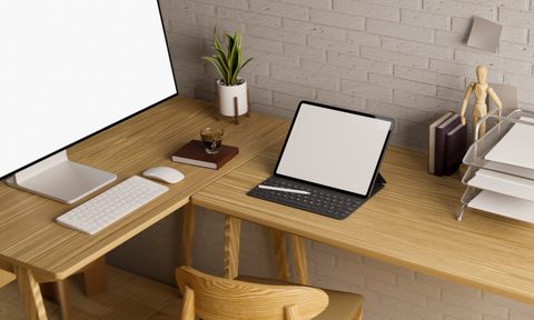 aop version 150 modern businessman work station with wooden l shaped desk  computer pc
