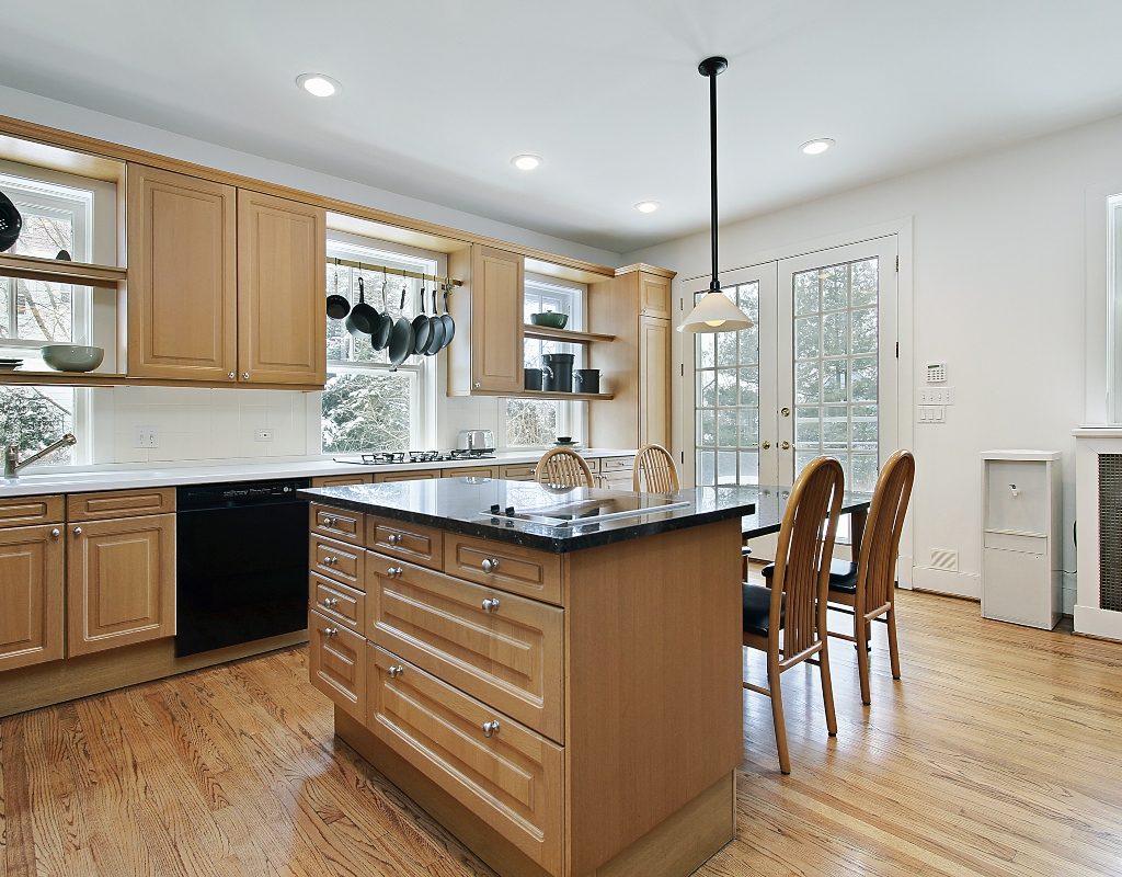 Oak kitchen cabinets modern