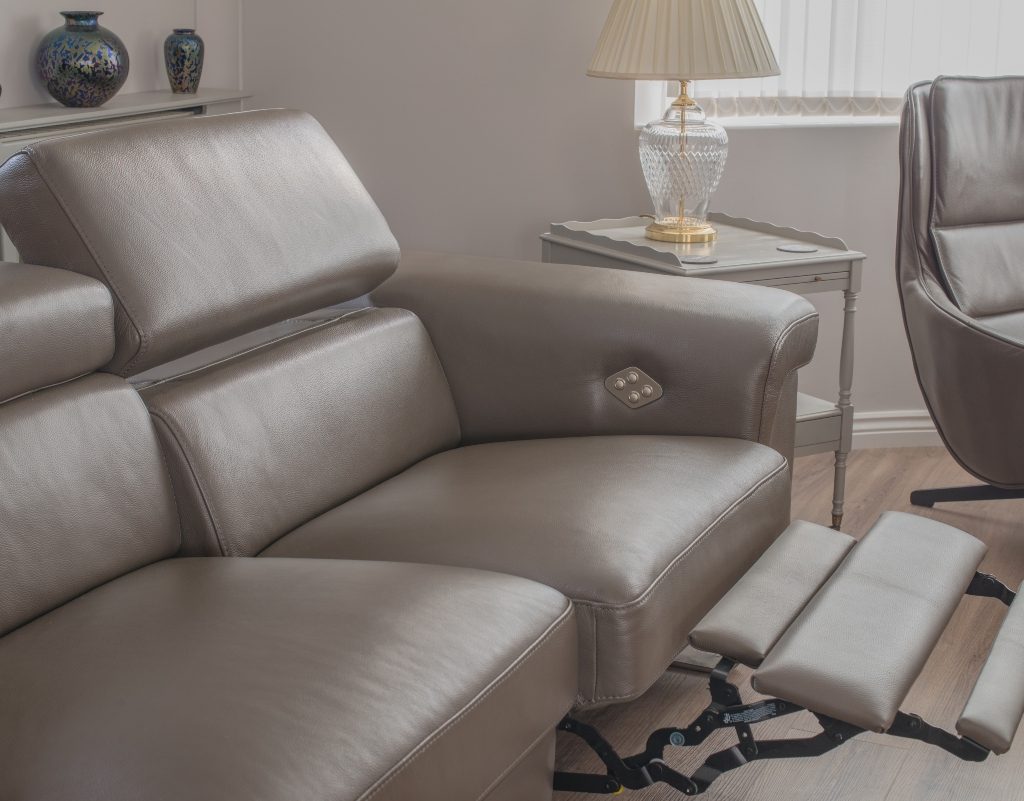 reclining sofa sectional with usb port and other tech enhancements