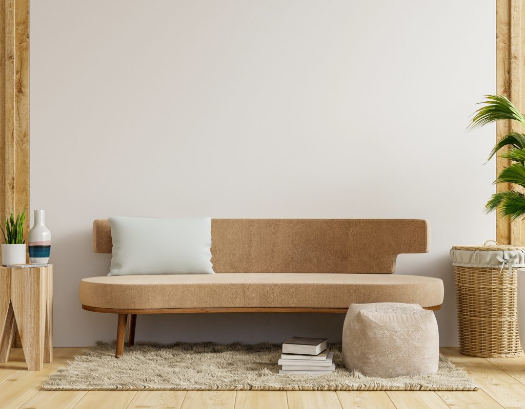 Neutral minimalism and Scandinavian living room