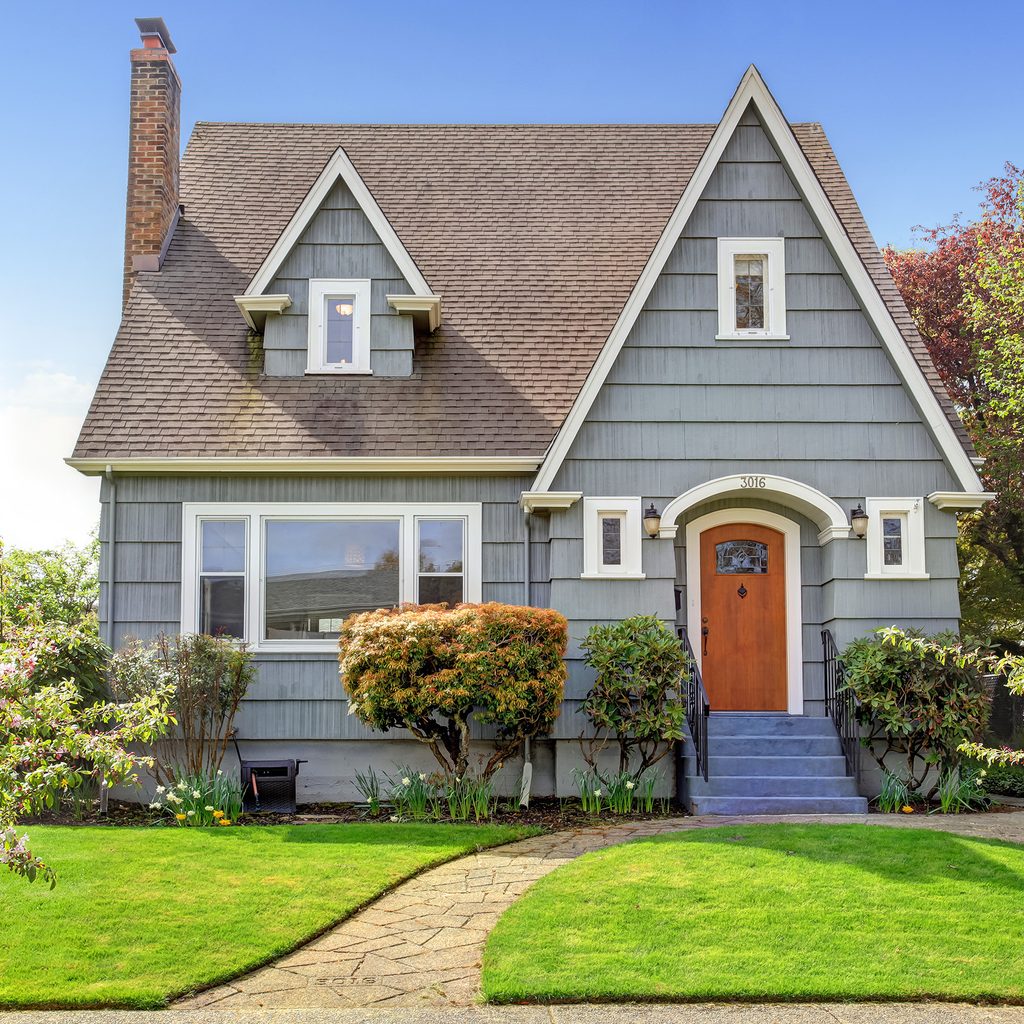 Gray-blue house exterior