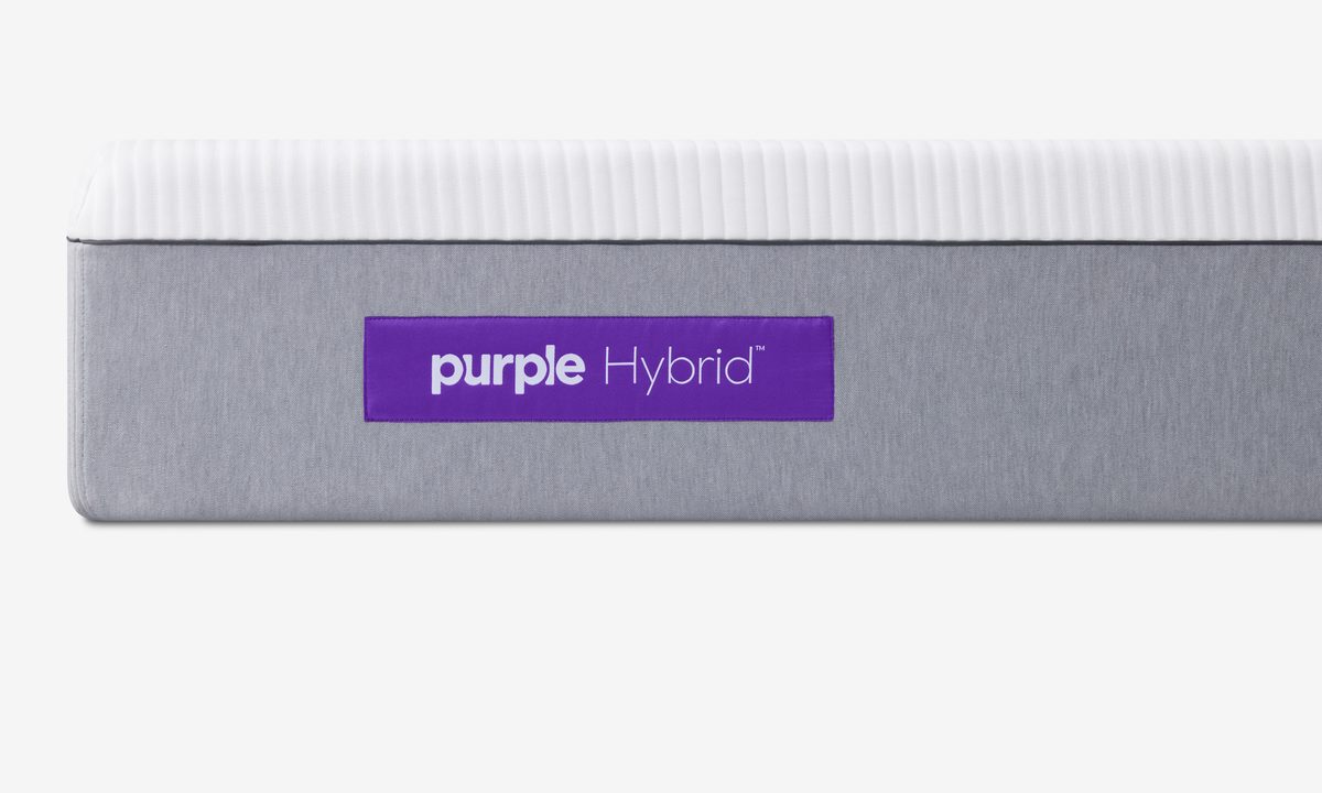 purple mattress review hybrid side close up