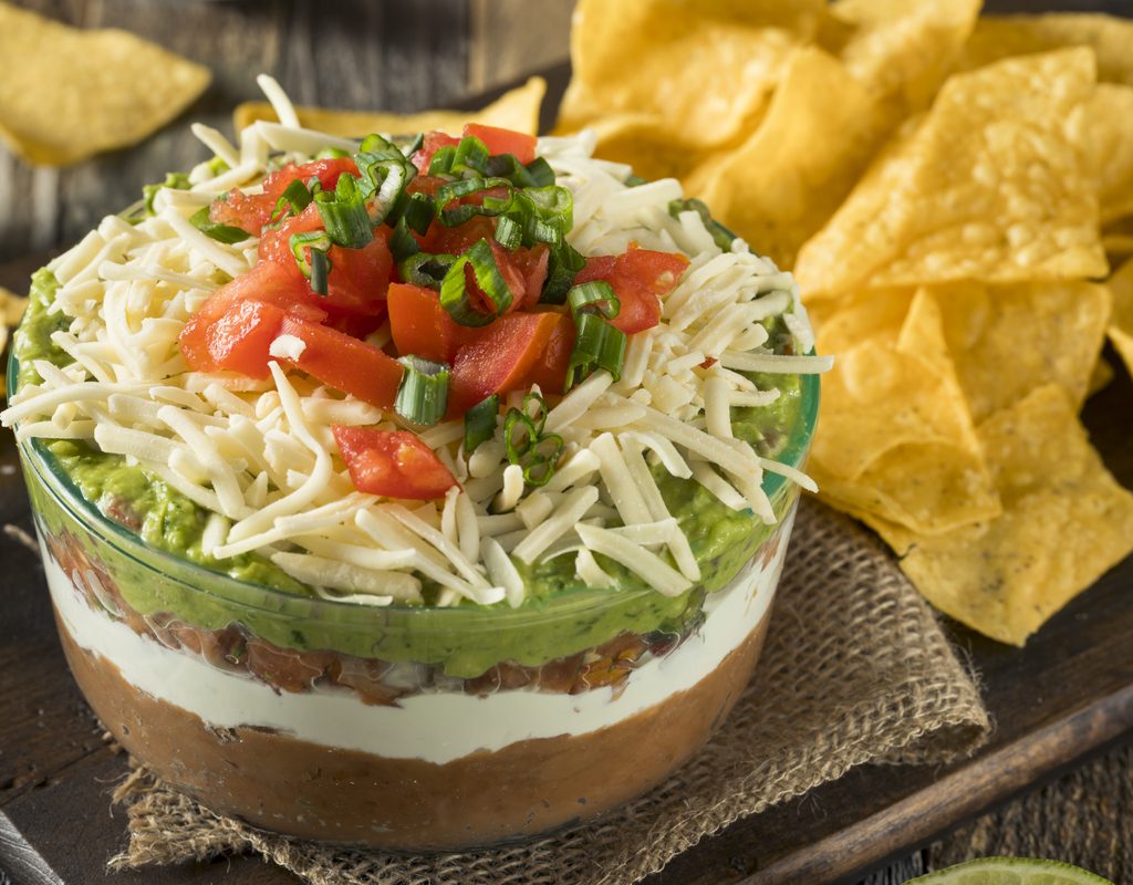 Seven-layer dip with chips