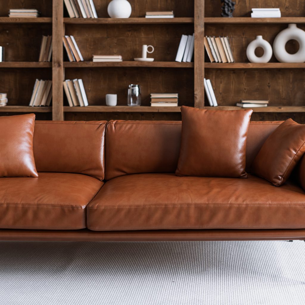 Leather couch
