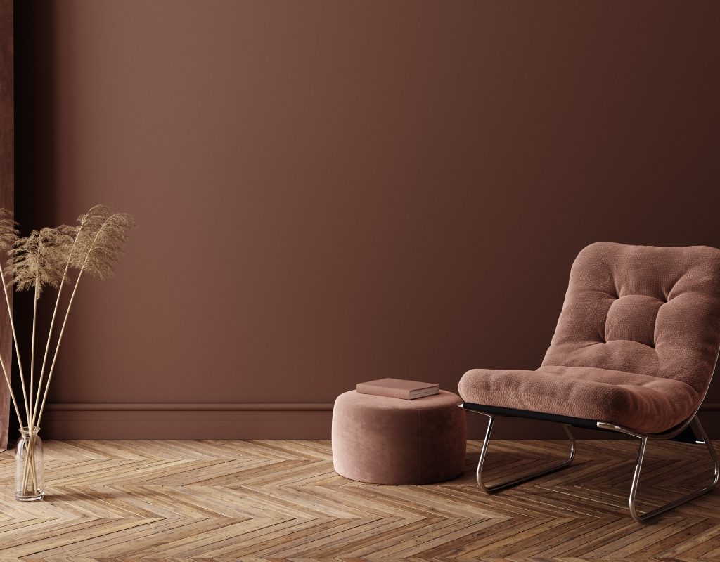 brown monochromatic color palette for room design