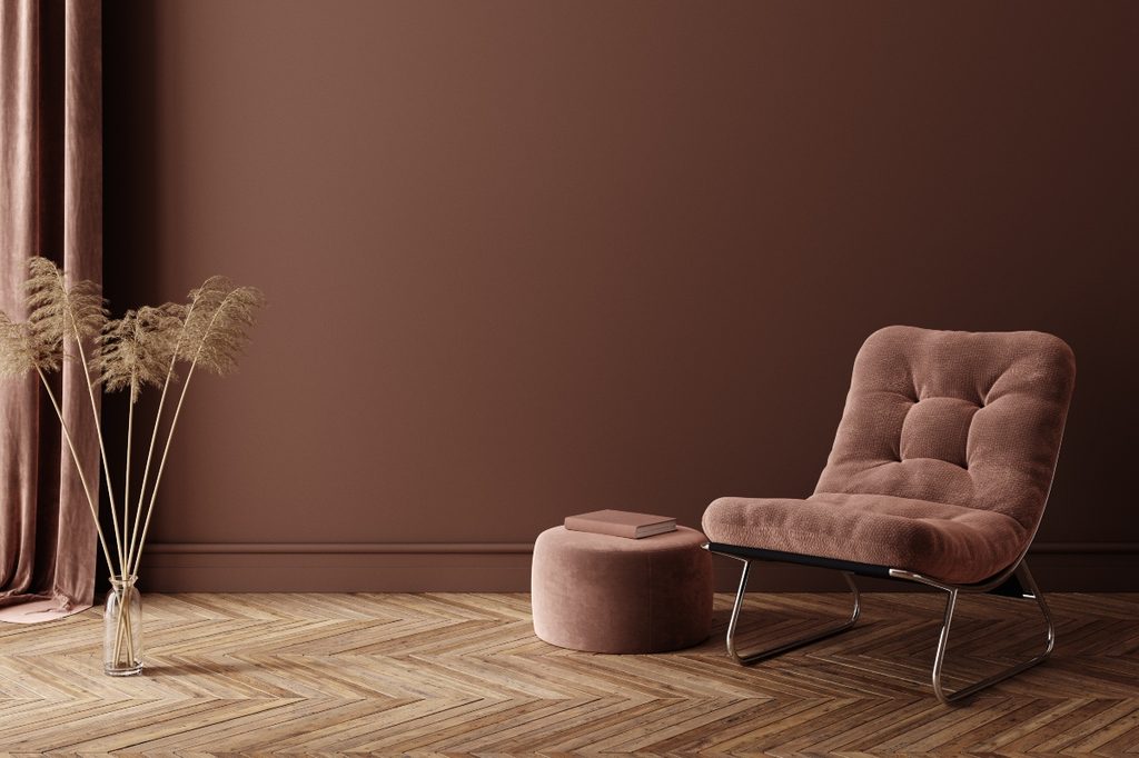 brown monochromatic color palette for room design
