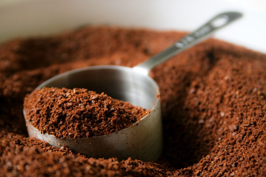 scoop of coffee grounds