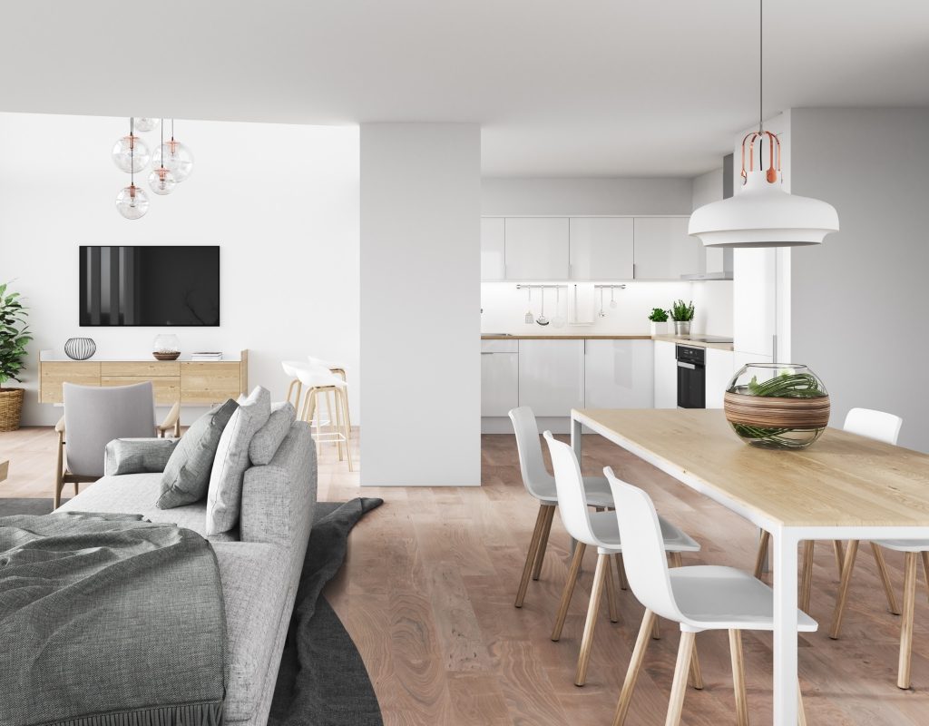 minimalism kitchen and dining room decor