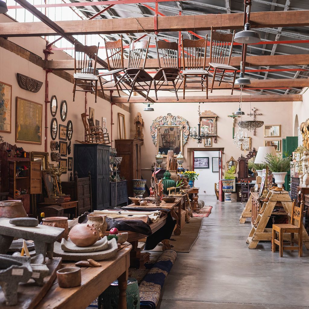 Secondhand furniture shop with unique pieces