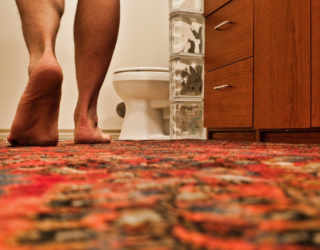 colorful bathroom carpet