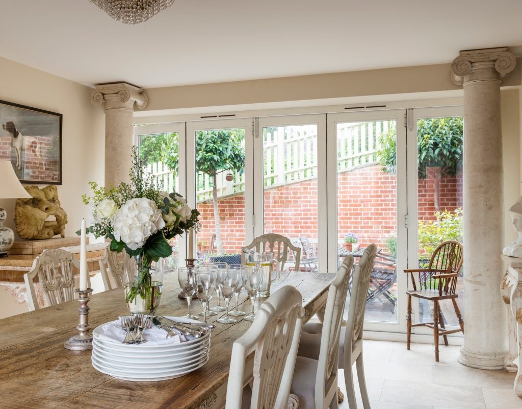 greek inspired home decor with corinthian columns