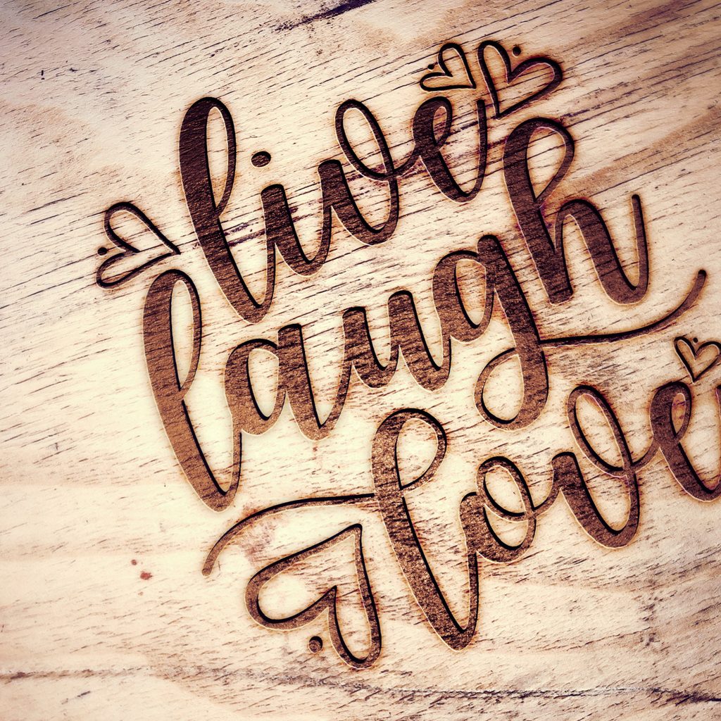 live laugh love sign