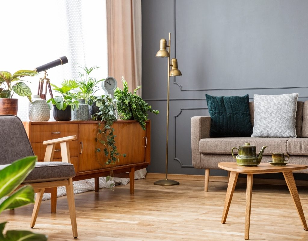 new-build home with period decor to add character