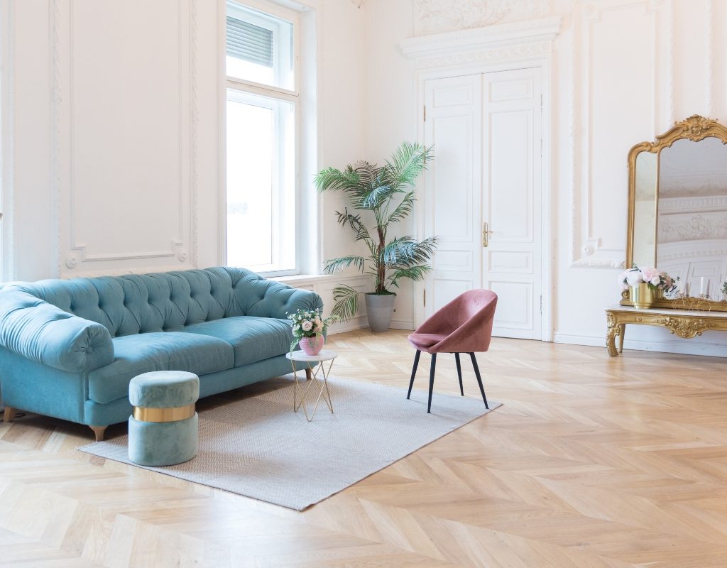 modern regency inspired living room decor light colors