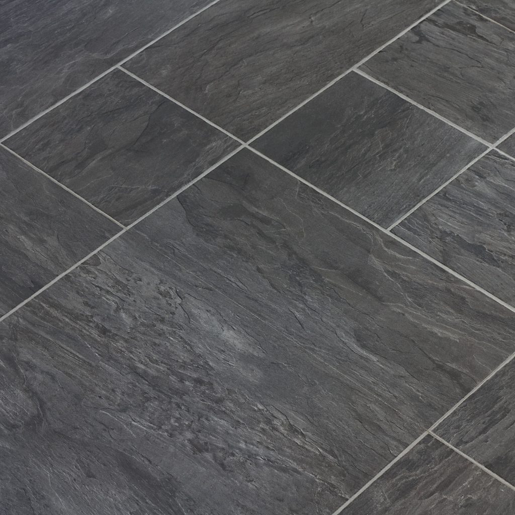 Stone design vinyl floor tiles