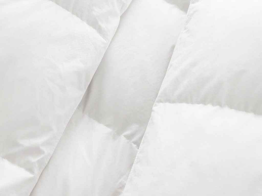 Canadian Down mattress topper close up and warm.