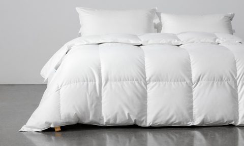 Mattress featured with Canadian Down sheets and duvet.