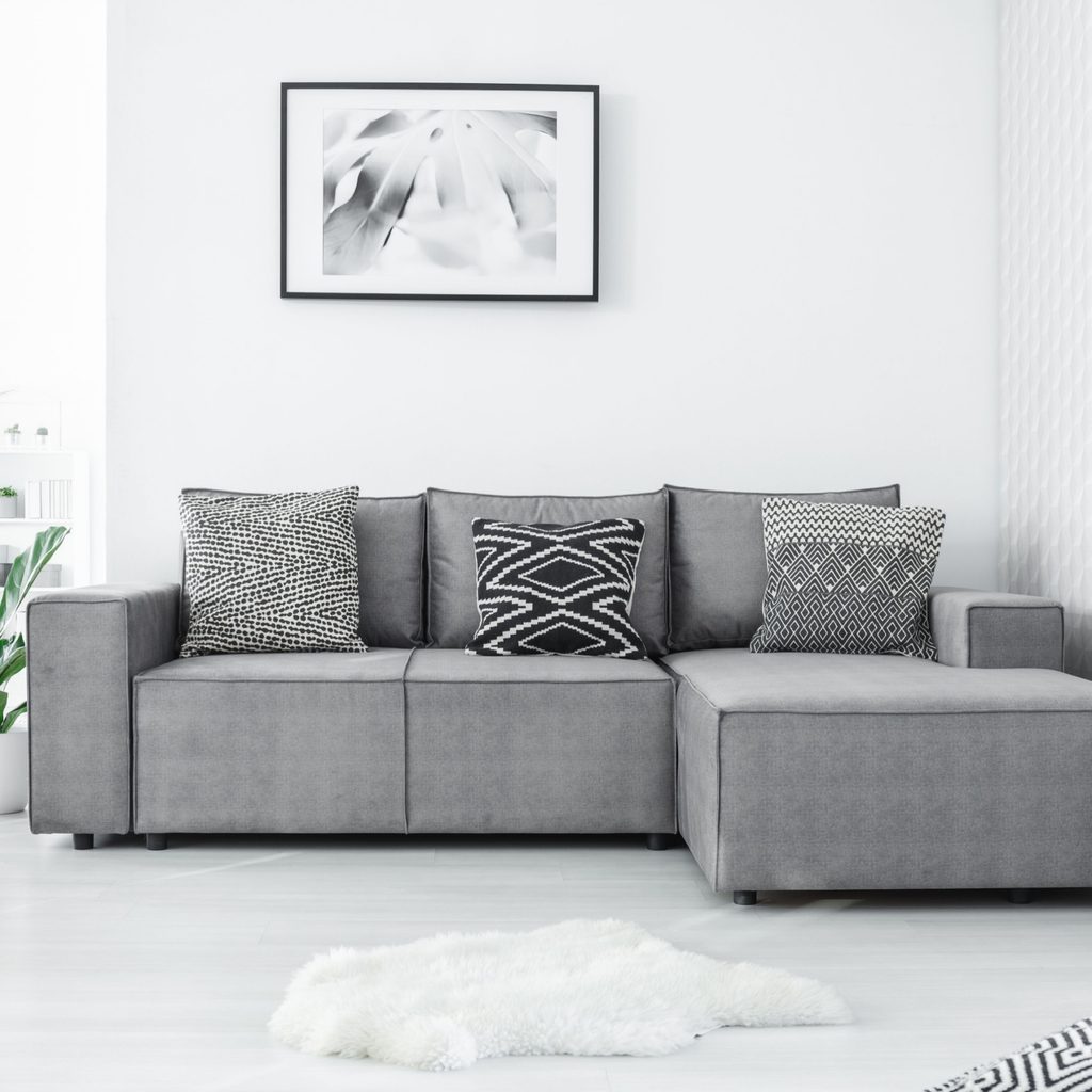 Gray living room