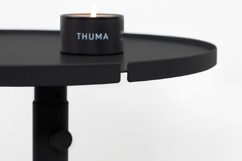 Thuma side table in black