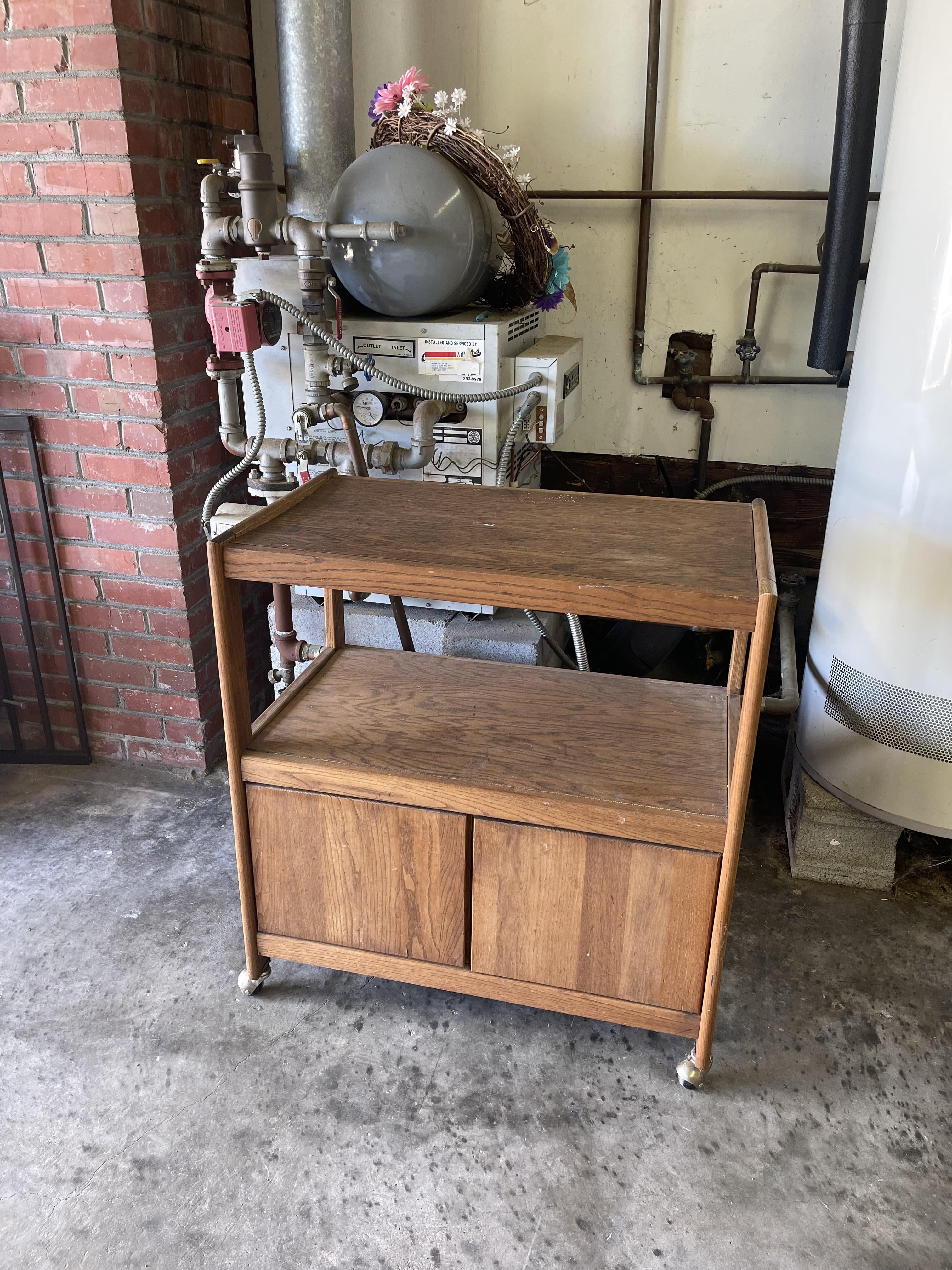 how to upcycle goodwill thrift store finds bar cart before
