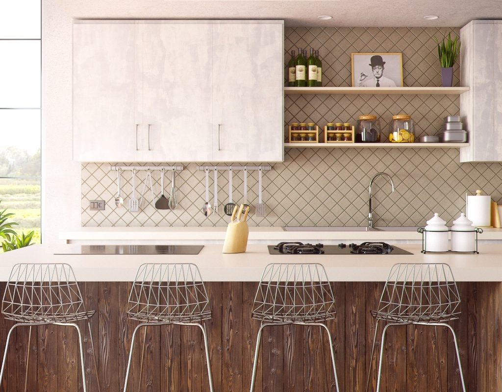 Modern coastal kitchen with minimal decor