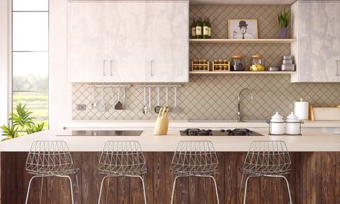Modern coastal kitchen with minimal decor