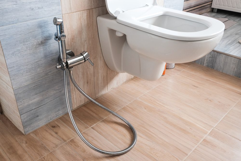 Bidet with sprayer