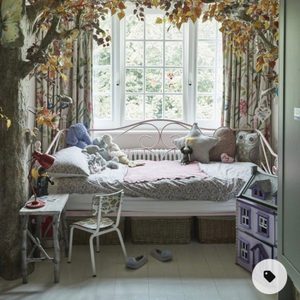 Bay window nook with fairycore aesthetic