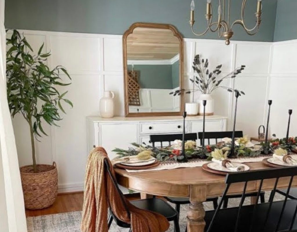 Modern farmhouse dining room decor
