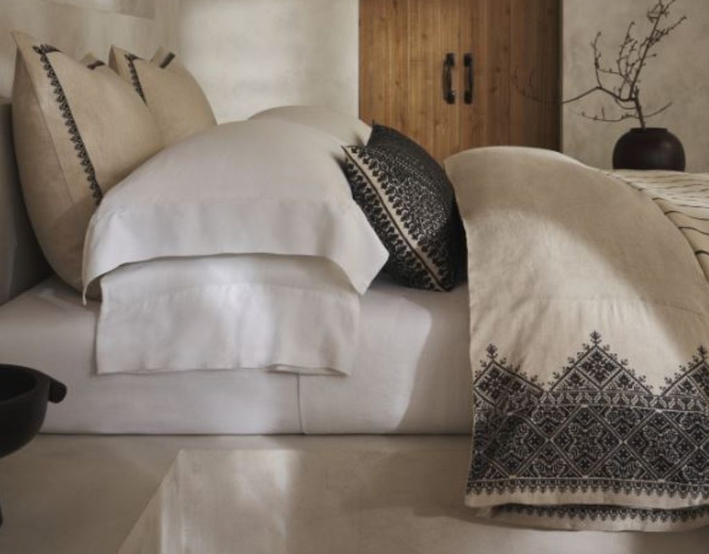 Heirloom Embroidery duvet from BR Home Collection