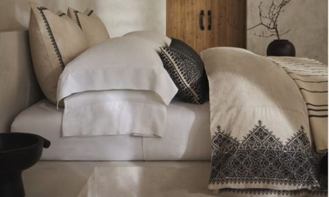 Heirloom Embroidery duvet from BR Home Collection