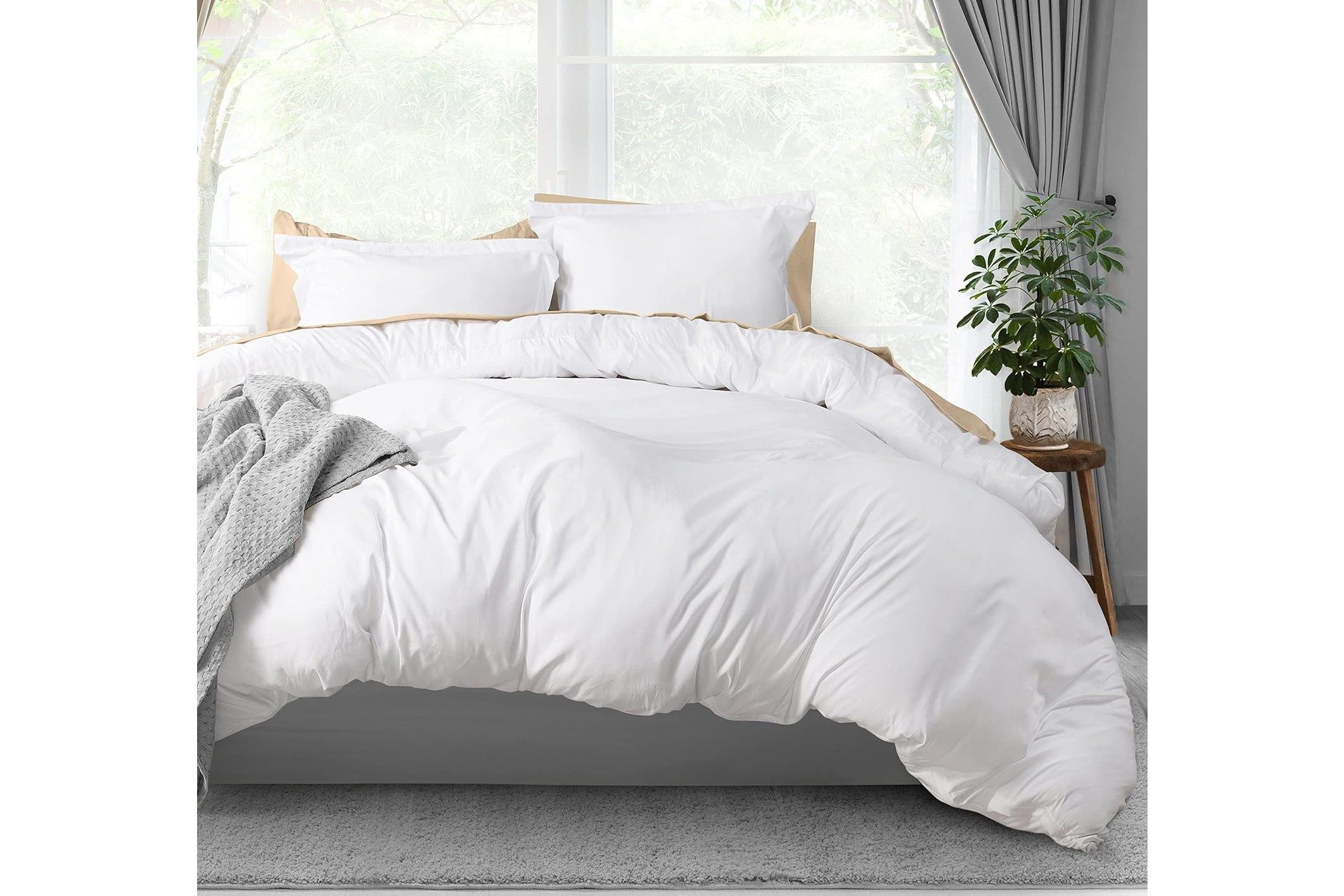Utopia Bedding White Duvet Cover