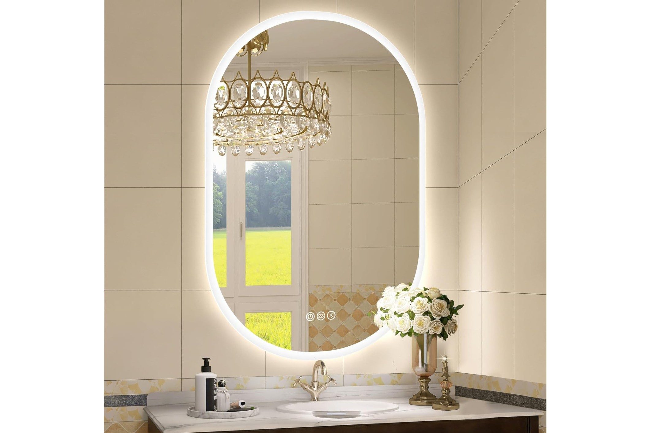 sbagno oval mirror