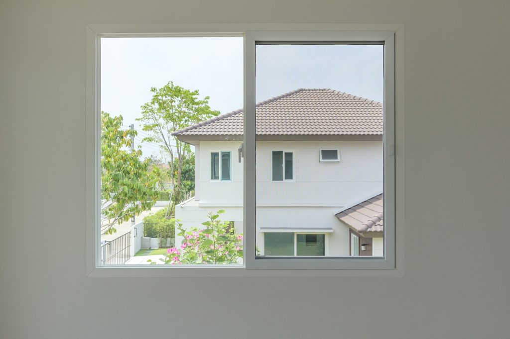 Room with sliding window