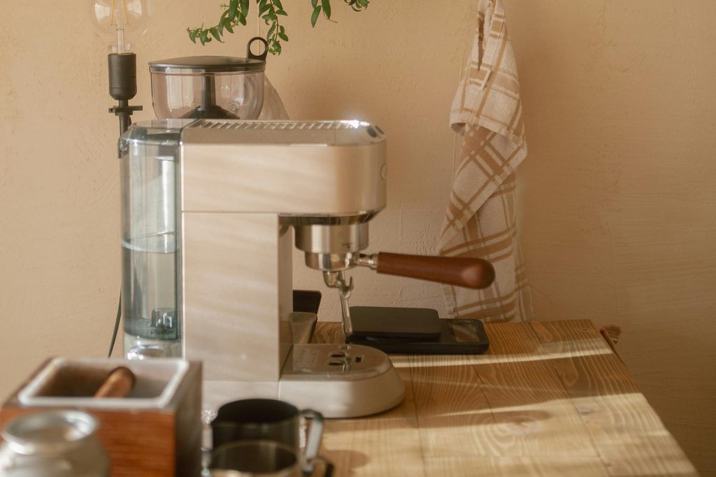 modern wood home coffee bar counter