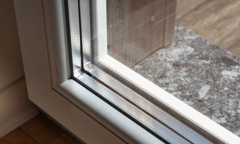 Detailed window frame