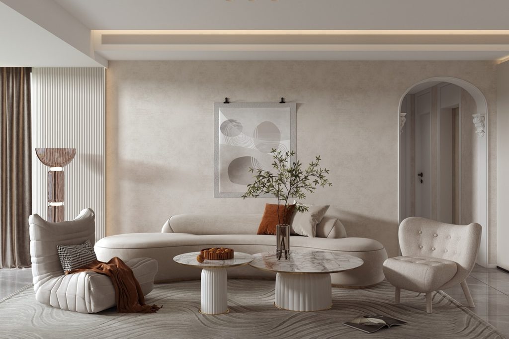 wabi sabi living room interior design