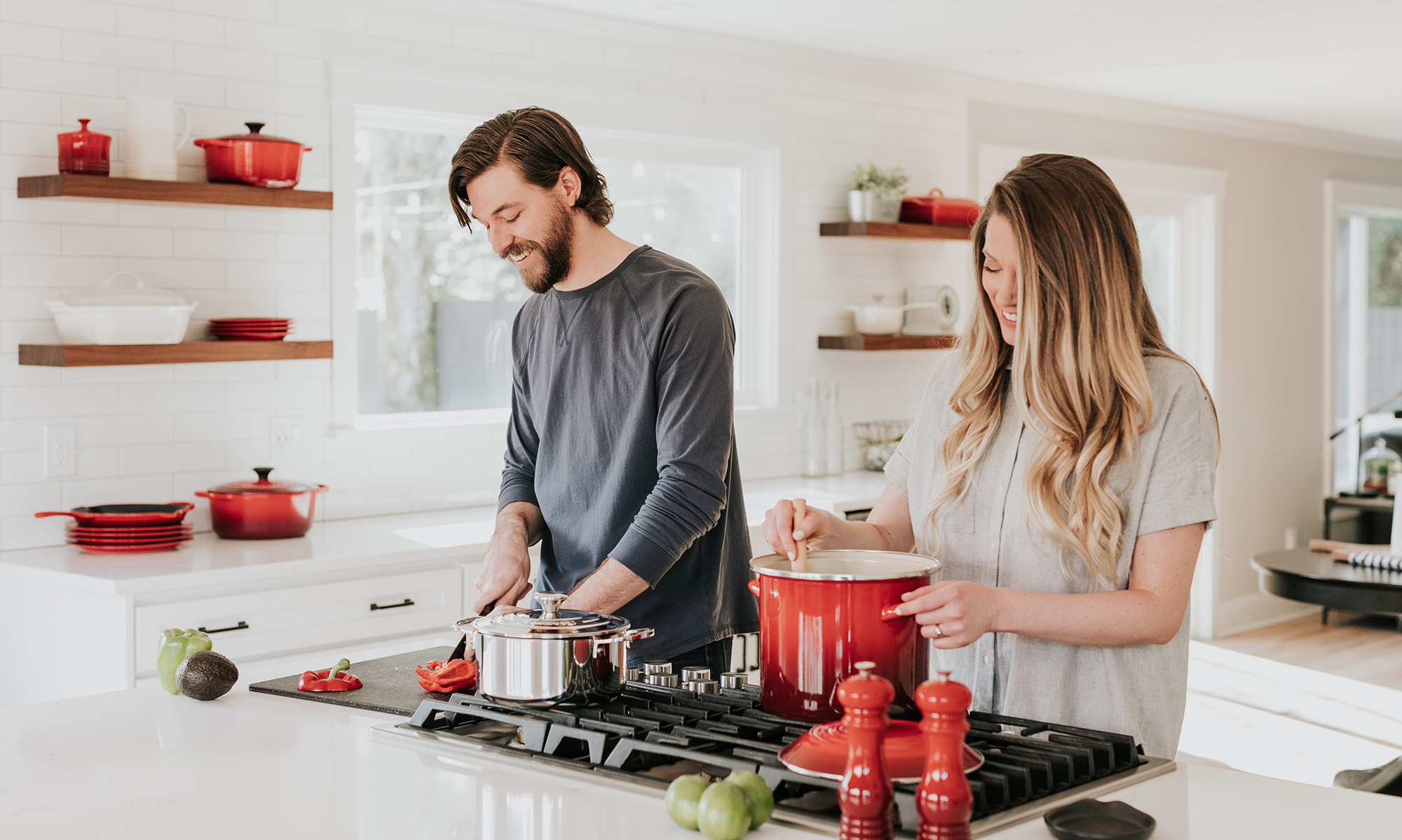 Couple Cooking in the Kitchen