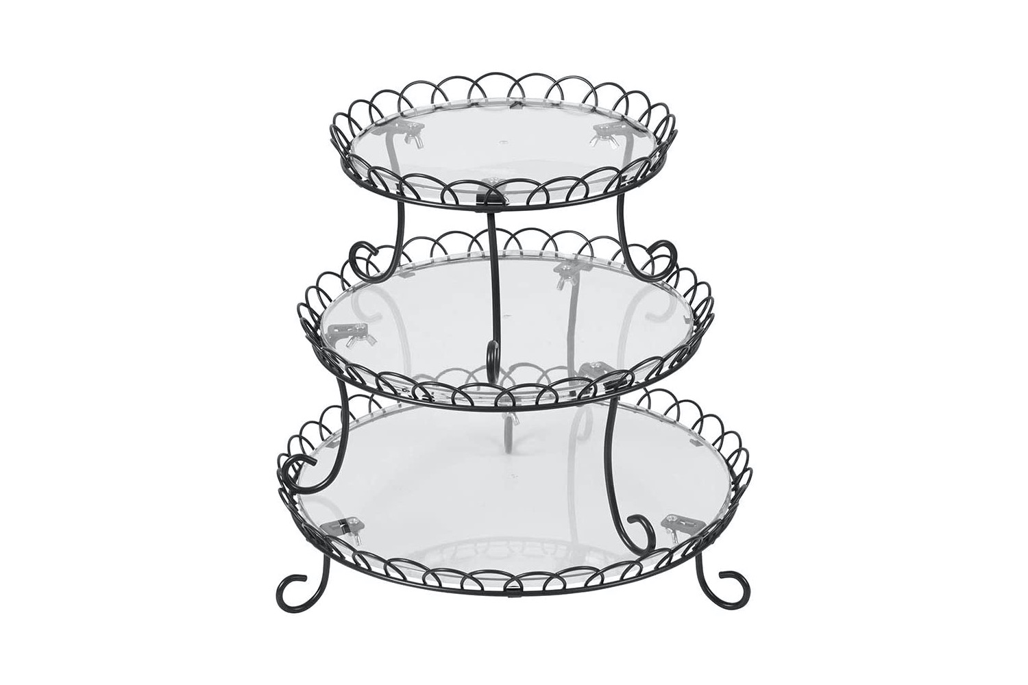 Three-tier serving tray